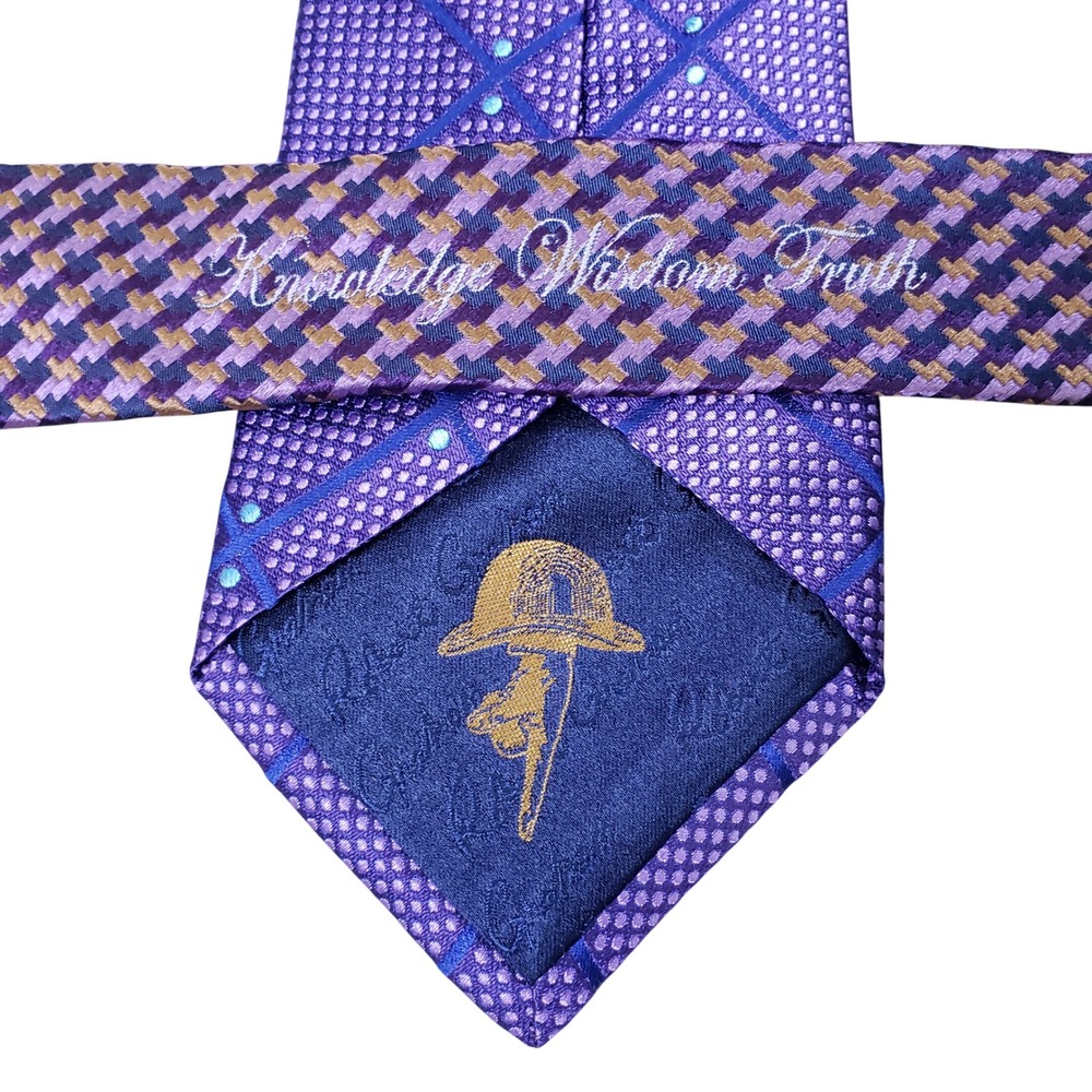 Robert Graham Mens Silk Tie Purple Formal Office Business Geometric